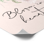 Bloom waar je hart kan groeien | WATERVERF Poster (Hoek)