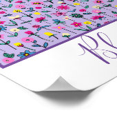 Bloom waar je Inspirerend bloemen hebt geplant Poster (Hoek)