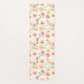 Bloom waar u bent gepland Waterverf Floral Yogamat (Achterkant)