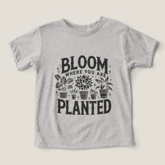 Bloom waar u bent geplant (Design voorkant)