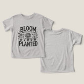 Bloom waar u bent geplant (Ontwerp Voorkant & Achterkant)