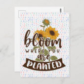 Bloom waar u bent geplant briefkaart (Voorkant / Achterkant)