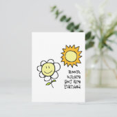 Bloom waar u bent geplant briefkaart (Staand voorkant)