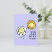 Bloom waar u bent geplant briefkaart (Staand voorkant)