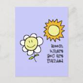 Bloom waar u bent geplant briefkaart (Voorkant)