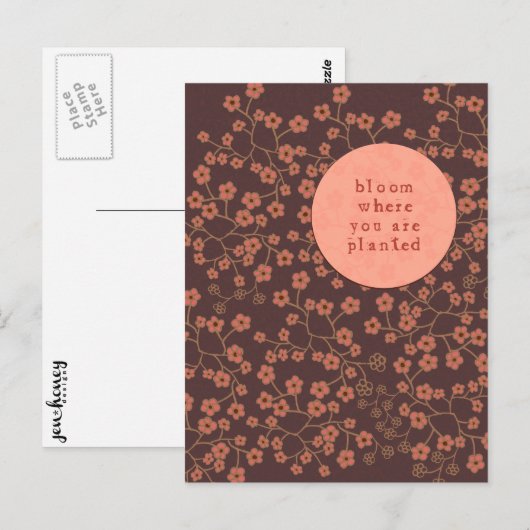 Bloom waar u bent geplant briefkaart (Voorkant / Achterkant)