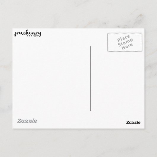 Bloom waar u bent geplant briefkaart (Achterkant)