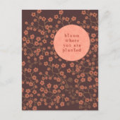 Bloom waar u bent geplant briefkaart (Voorkant)