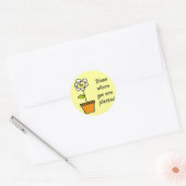 Bloom waar u bent geplant II Ronde Sticker (Envelop)