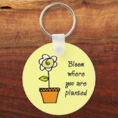 Bloom waar u bent geplant II Sleutelhanger (Voorkant)