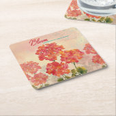 Bloom waar u bent geplant kartonnen onderzetters (Schuin)