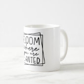 Bloom waar u bent geplant koffiemok (Voorkant rechts)