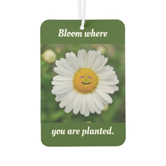 Bloom waar u bent geplant luchtverfrisser (Achterkant)