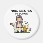 Bloom waar u bent geplant magneet (Voorkant)