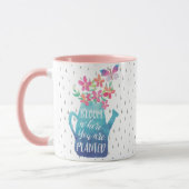 Bloom waar u bent geplant mok (Links)