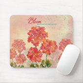 Bloom waar u bent geplant muismat (Met muis)
