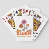 Bloom waar u bent geplant pokerkaarten (Achterkant)