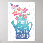 Bloom waar u bent geplant poster (Voorkant)