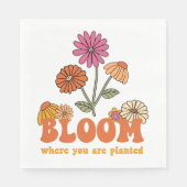 Bloom waar u bent geplant servet (Voorkant)