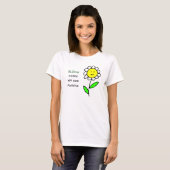 Bloom waar u bent geplant t-shirt (Voorkant volledig)