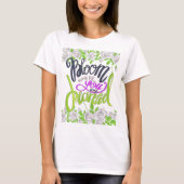 Bloom waar u bent geplant t-shirt (Voorkant)