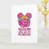 Bloom waar u geplant bent kaart (Gele Bloem)