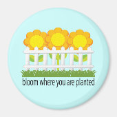 Bloom waar u Geplant Magnet bent (Voorkant)