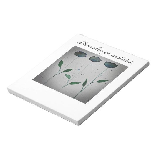 Bloom waar u Notitieblok bent geplant (Linkerzijde)