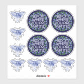 Bloom waar u op transparante wijze vinyl bent gepl sticker (Vel)