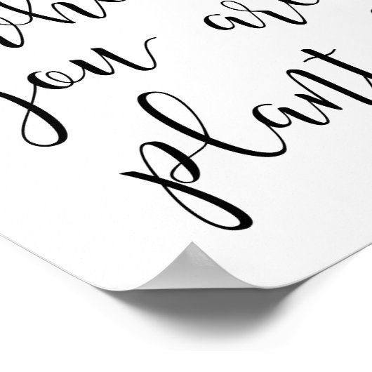 Bloom waar u Poster bent geplant (Hoek)