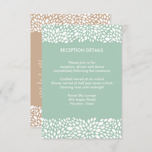 Bloom  weddenschappen informatiekaartje (Voorkant / Achterkant)