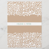 Bloom  Wedding Program in Cashmere Programmakaart (Voorkant)