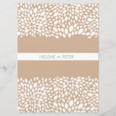 Bloom  Wedding Program in Cashmere Programmakaart (Voorkant)