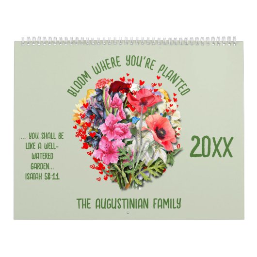 BLOOM WHERE PLANTED 2026 Christian Birth Month  Kalender (Hoes)