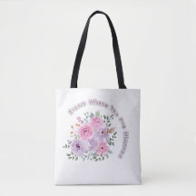 Bloom Where You Are Planted Floral Motivational Qu