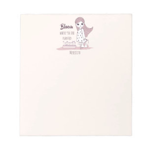 "Bloom Where You Are Planted" Inspiron Saying Notitieblok