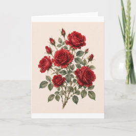 Bloom Where You Are Planted | Vintage Rose Botanic Kaart