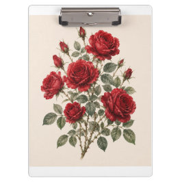 Bloom Where You Are Planted | Vintage Rose Botanic Klembord