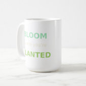 Bloom Where You're Planted Hoodie & Mok – Inspirat (Voorkant links)