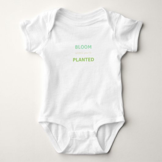 Bloom Where You're Planted Hoodie & Mok – Inspirat Romper (Voorkant)