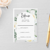 Bloom White Floral Respons Kaart