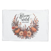 Bloom Wild: Earthy Wildflower Bouquet Design Kussensloop (Achterkant-Links)