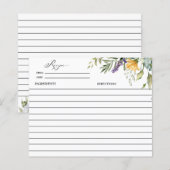 Bloom Wildflower | Bloemweide | Recept Kaart (Voorkant / Achterkant)