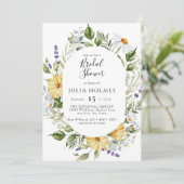 Bloom Wildflower | Bloemweide | VRIJGEZELLENFEEST Kaart (Staand voorkant)