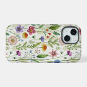 Bloom Wildflowers iPhone 15 Case (Achterkant horizontaal)