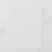 Bloom Wit Bloemen Bruiloft Menu (Achterkant)