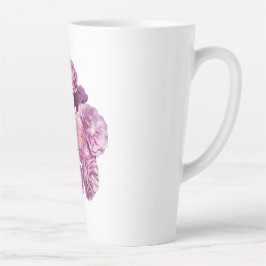 Bloom with Grace – Elegant Roos Design Latte Mok