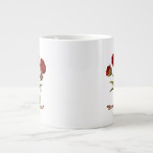 Bloom With Grace Floral | Elegant Botanical Quote Grote Koffiekop (Voorkant)