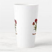 Bloom With Grace Floral | Elegant Botanical Quote Latte Mok (Voorkant)