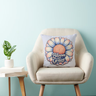 🌸✨ “Bloom with Grace” Floral Pillow 🛋️💖 Kussen